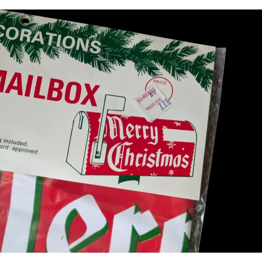 Vintage Rural Mailbox Cover Plastic New Weatherproof Philipp Sales Christmas